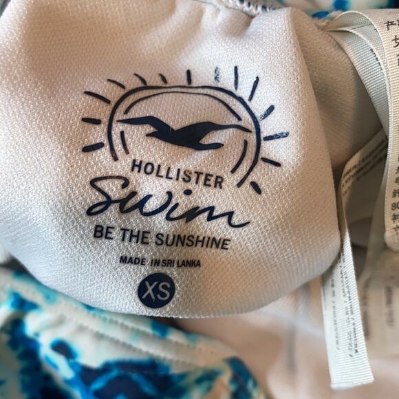 Hollister Tie Dye Criss Cross One Piece Swimsuit - Picture 7 of 9